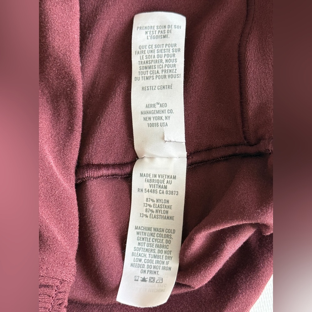 OFFLINE By Aerie Hi-Rise 7/8 Legging Burgundy Size Medium Real Me Medium - Picture 9 of 9